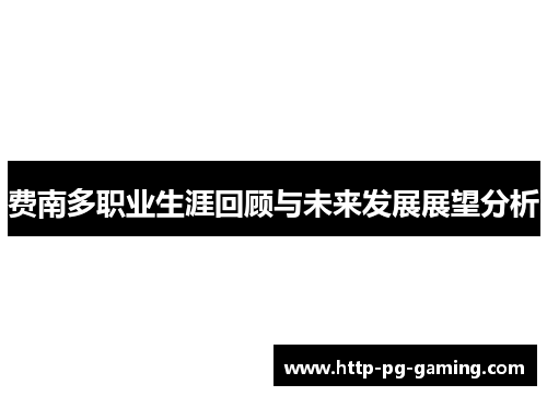 费南多职业生涯回顾与未来发展展望分析